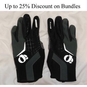 PEARL iZUMi Full Finger Gloves Elite Softshell Glove Blk/Dk.Green/White (Large)
